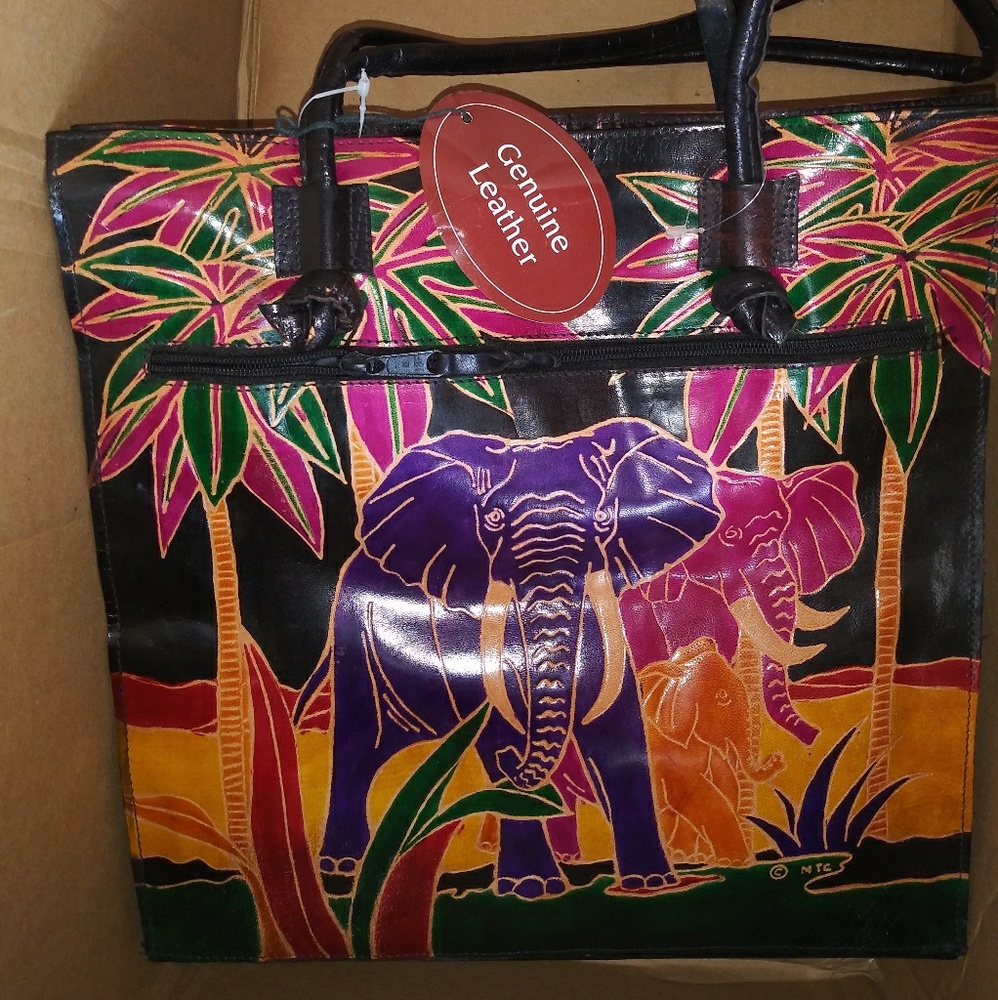 Emily Ann of Baca Raton Elephant Leather 100%